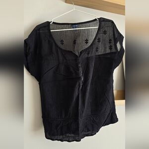 American Eagle Outfitters Black Blouse